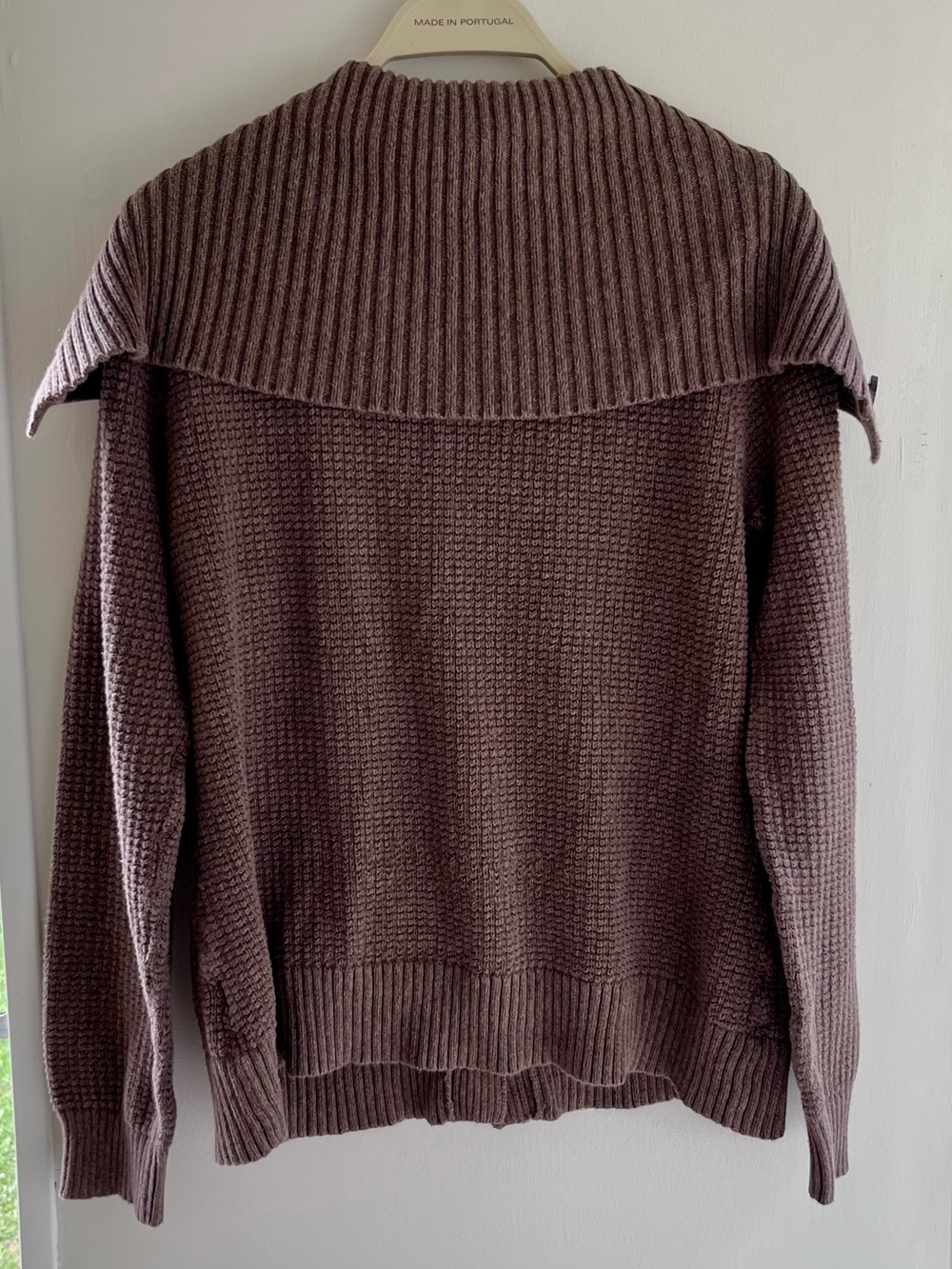 Ralph Lauren brown chunky sweater cardigan - Picture 2 of 4